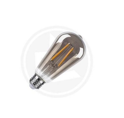 LED21 LED žárovka E27 ST64 6W 4xCOB Filament Vita 650lm KOUŘOVÁ, ULTRA TEPLÁ BÍLÁ