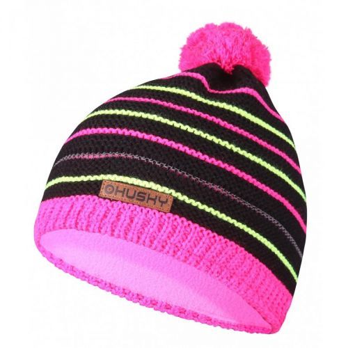 Children's cap Cap 34 black / neon pink