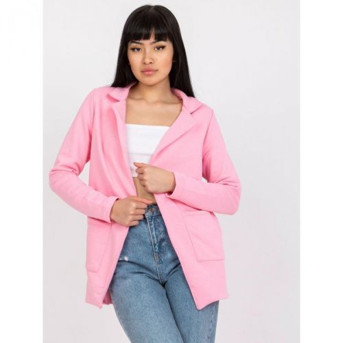 Light pink sweat jacket with pockets from RUE PARIS