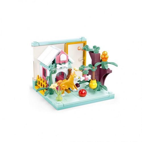 Stavebnice Sluban Mini Handcraft Bouda s pejskem M38-B0919A