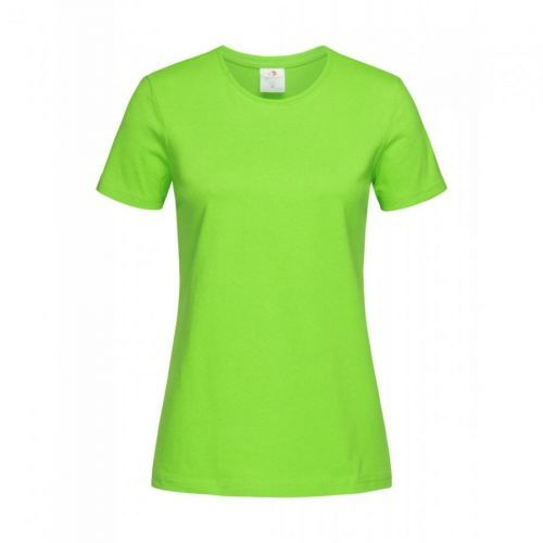 Tričko dámské Stedman Fitted s kulatým výstřihem - světle zelené, XXL