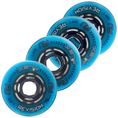 Revision Kolečka Flex Soft Indoor Blue/Black (1ks)