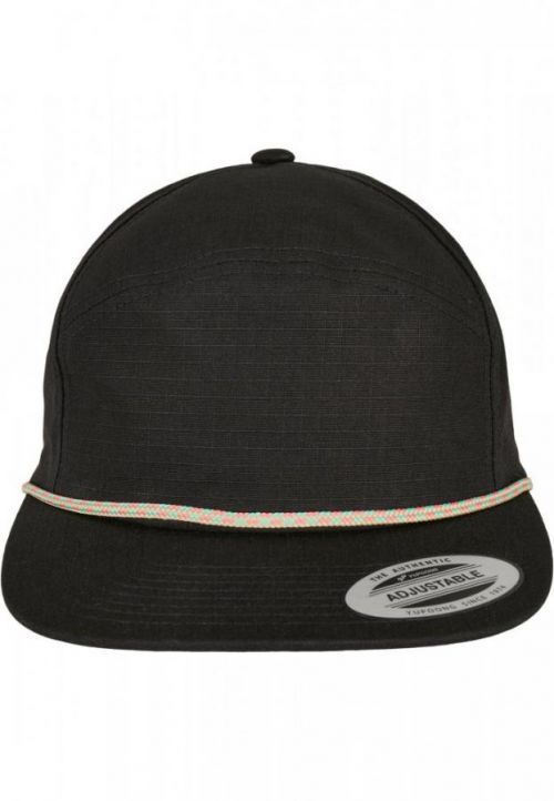 Color Braid Jockey Cap - black