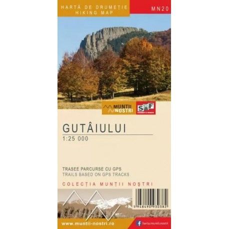 Schubert a Franzke MN20 Guatiului/ Gutinské hory 1:25 000 turistická mapa