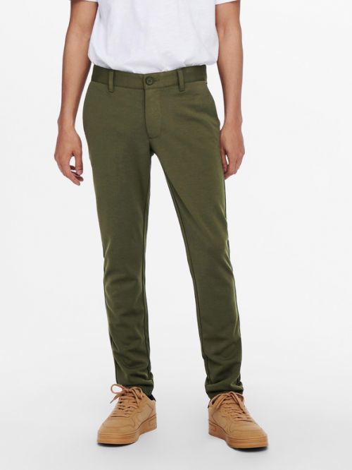 ONLY & SONS Chino Kalhoty Zelená