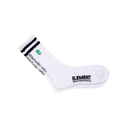 ponožky ELEMENT - Pexe Skate Sock 0010 White (0010)