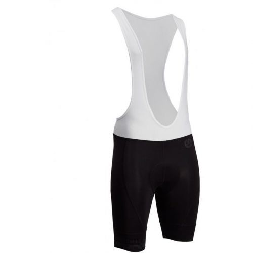 Kraťasy Silvini Fortore Bib MP2011 - pánské, elastické, lacl, s vložkou, černá-bílá - velikost 2XL