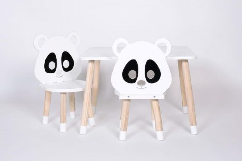 Ourbaby dětský stůl se židlemi Panda 32902