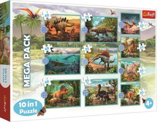 TREFL Puzzle Dinosauři MEGA PACK 10v1