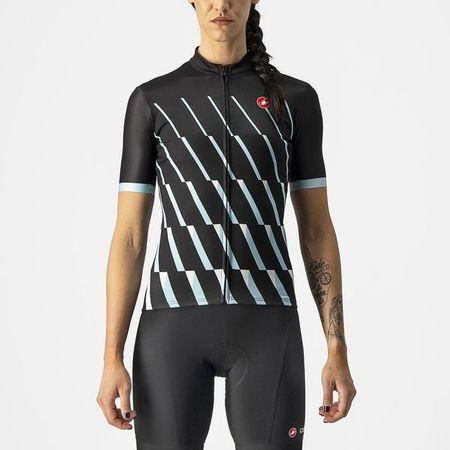 Castelli - dámský dres Pendio, light black/sky light white L