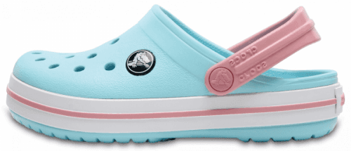 Crocs dívčí pantofle Crocband Clog Ice Blue/White 207005-4S3 světle modrá 23/24