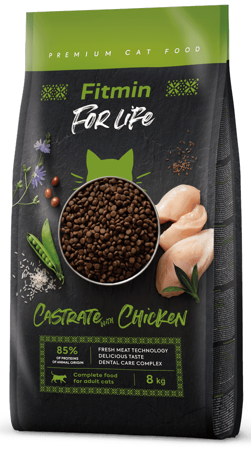 Fitmin cat For Life Castrate Chicken 8 kg