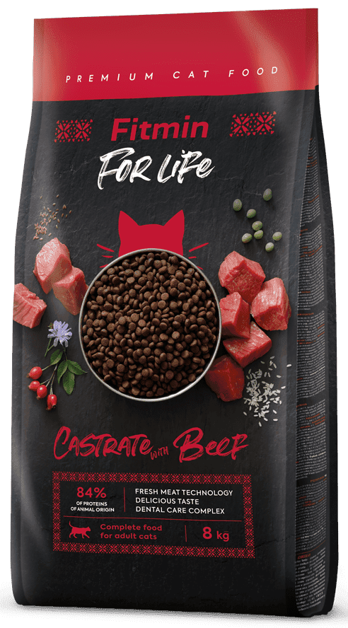 Fitmin cat For Life Castrate Beef 8 kg