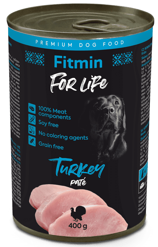 Fitmin For Life dog tin turkey 400 g