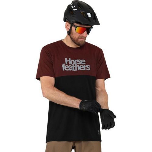 Triko Horsefeathers Fury - Vínová - M