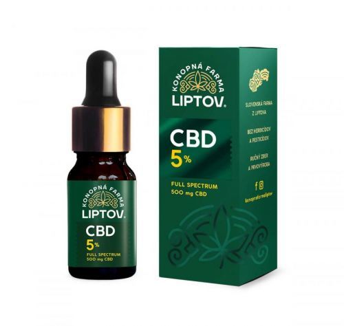 Konopná farma Liptov CBD olej 5% 10ml