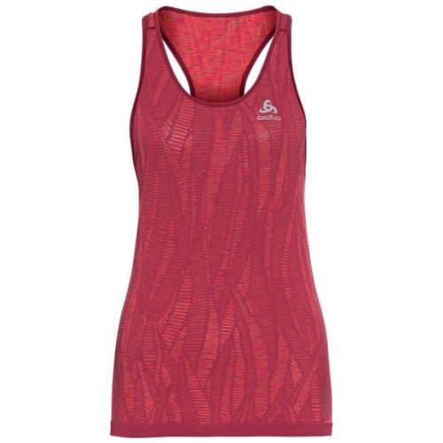 Odlo W BLACKCOMB LIGHT ECO BI TOP CREW NECK SINGLET Dámské funkční tílko, Vínová,Šedá, velikost S