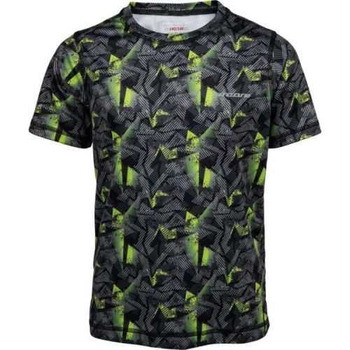 Arcore ELON Chlapecké běžecké triko, Černá,Šedá,Světle zelená, velikost 116-122