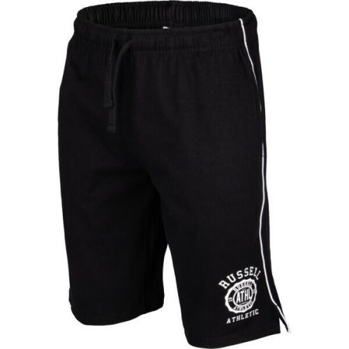 Russell Athletic OWERSIZE SHORT Pánské šortky, Černá,Bílá, velikost L