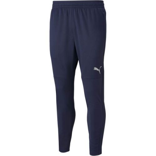 Puma TEAMFINAL TRAINING PANTS Pánské fotbalové tepláky, Tmavě modrá,Bílá, velikost XXXL