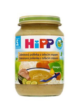 HiPP BABY MENU BIO Polévka zeleninová s telecím masem 190g