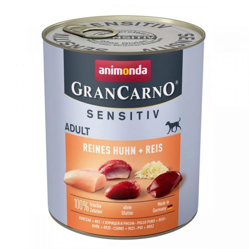 GranCarno Adult Sensitiv čisté kuře a rýže 6 × 800 g