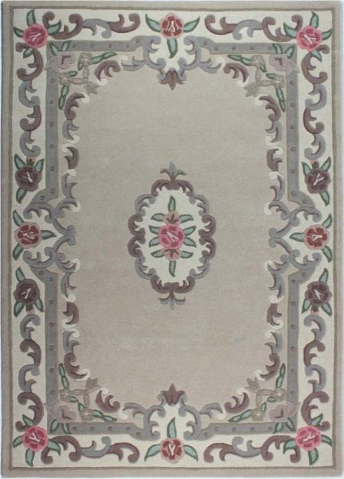 Béžový vlněný koberec Flair Rugs Aubusson, 120 x 180 cm