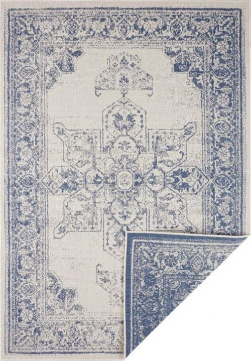 Modro-krémový venkovní koberec NORTHRUGS Borbon, 160 x 230 cm