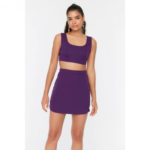 Trendyol Purple Mini Skirt