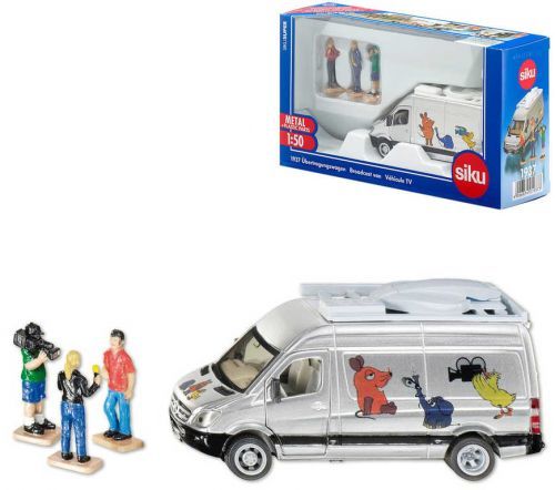 SIKU Set velký přenosový vůz s televizním štábem + 3 figurky model kov 1937