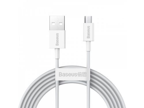 Datový kabel Baseus Superior Series Fast Charging Data Cable USB to Micro 2A 2m, bílá