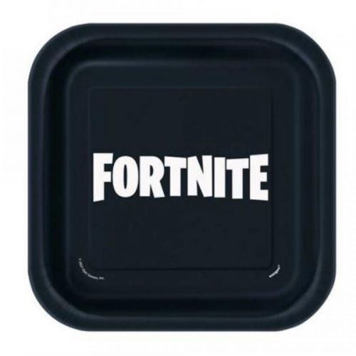 Papírové talíře - FORTNITE 17 cm - 8ks - UNIQUE