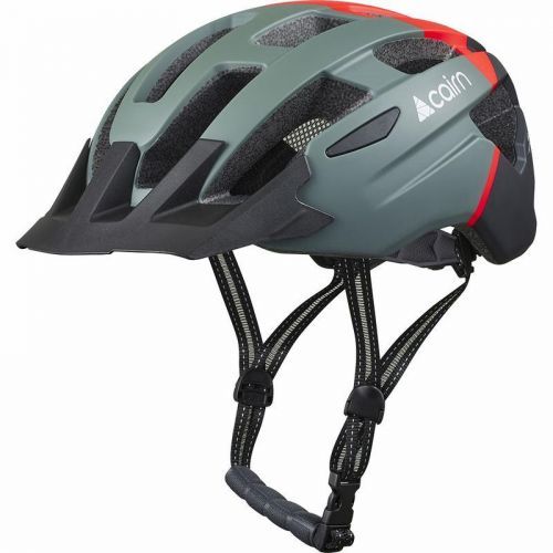 CAIRN - Cyklistická helma PRISM XTR II, Mat Forest Bright red