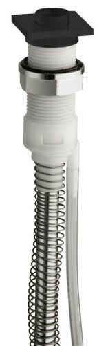 SILFRA FOLLOW ME sprchová průchodka s odvodněním na okraj vany vč. hadice, hranatá, černá mat PD46813