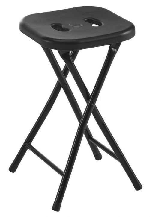 Gedy Koupelnová stolička, 26x45,5x26 cm, černá CO7614