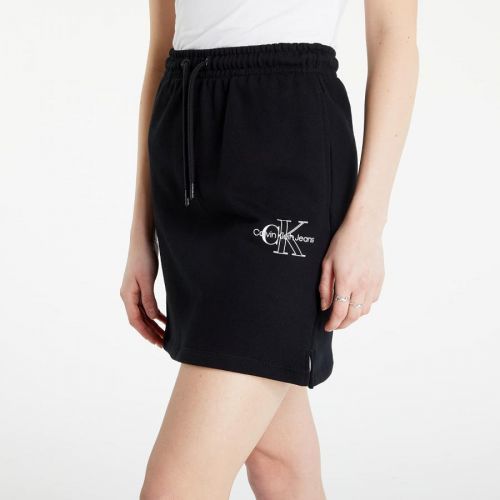 Calvin Klein Jeans Two Tone Monogram Skirt Ck Black L