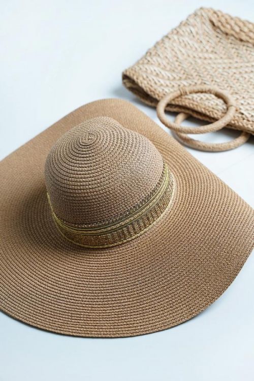 Béžový slaměný klobouk Carisse