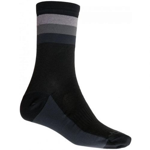 Ponožky Sensor Coolmax Summer Stripe - černá/šedá - velikost 3-5 (35-38)