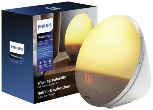 Lampa a budík s denním světlem Philips HF3519/01 Wake Up Light, 16.5 W, bílá