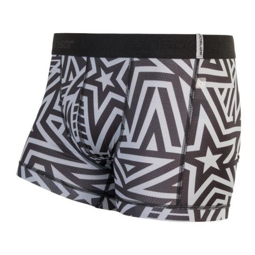 Trenky Sensor Coolmax Impress - pánské, černá hvězdy - Velikost L