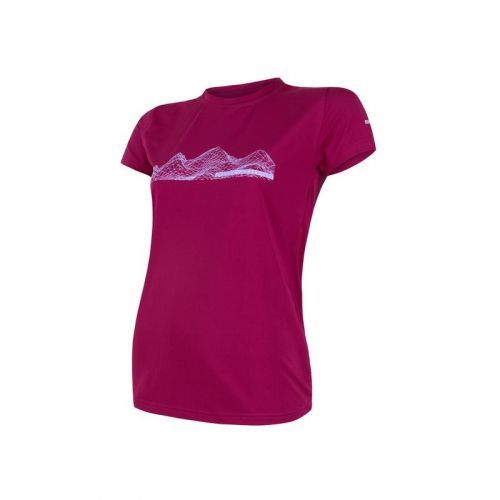 Triko Sensor Coolmax Fresh PT Mountains - dámské, krátký, lilla - Velikost L