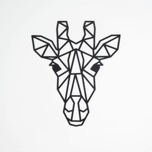 Dřevěný geometrický obraz - Žirafa - různé barvy Geometric Giraffe Animal přírodní