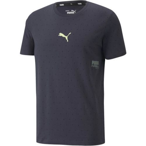 Puma FUßALL STREET TEE Fotbalové triko, Tmavě modrá,Mix, velikost S