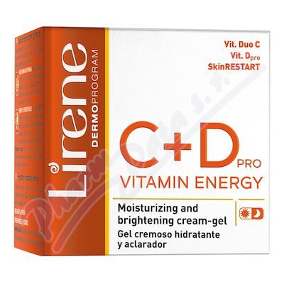 Lirene C+D Vitamin Energy Hydratační a rozjasňující gel-krém 50 ml
