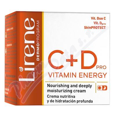 Lirene C+D Vitamin Energy Hluboce hydratační a vyživující krém 50 ml