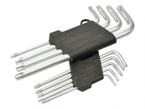 L-klíče TORX, sada 9ks, T10-T50, 190mm, GEKO