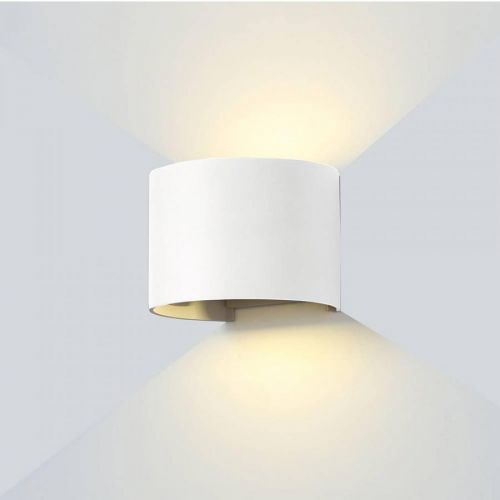 Optonica LED Wall Light White Body Round 6W Teplá bílá 7463