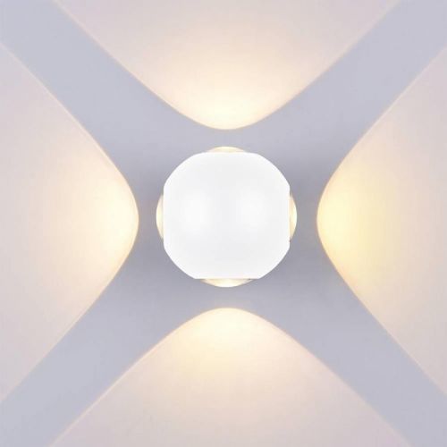 Optonica LED Wall Light Round 4 Diods White Body 4W Teplá bílá 7487