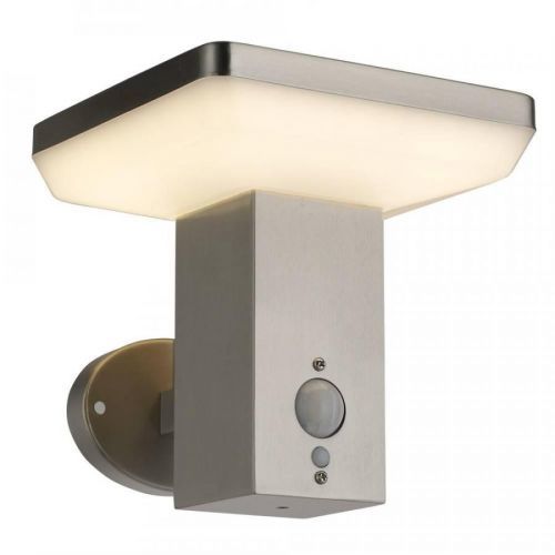 Optonica LED solární Wall Light UP SS-Brushed Aluminium 4.4W čidlo 4.4W Teplá bílá 9337