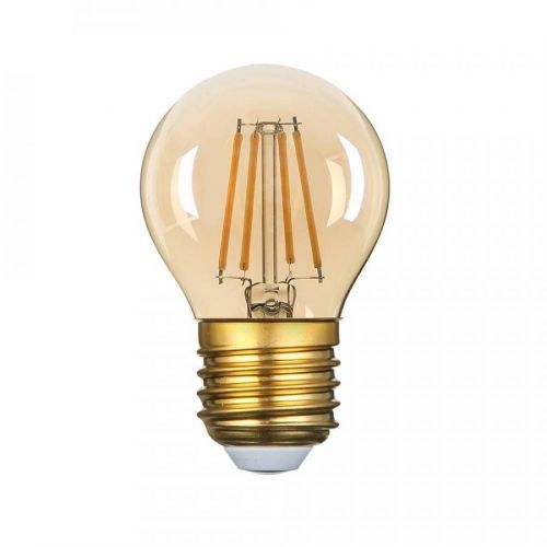 Optonica LED Plastic Bulb G45 E27 4W Golden Glass Stmívatelná 4W Teplá bílá